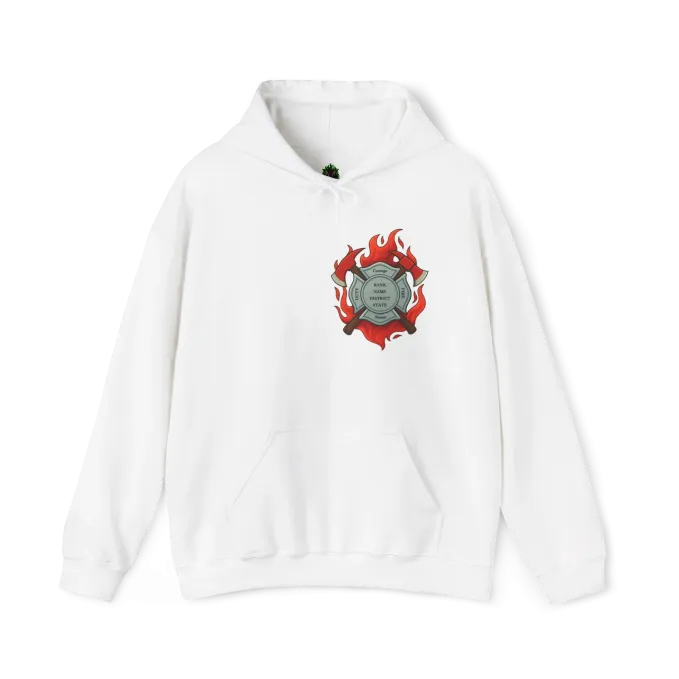 Hoodie 038 Front White